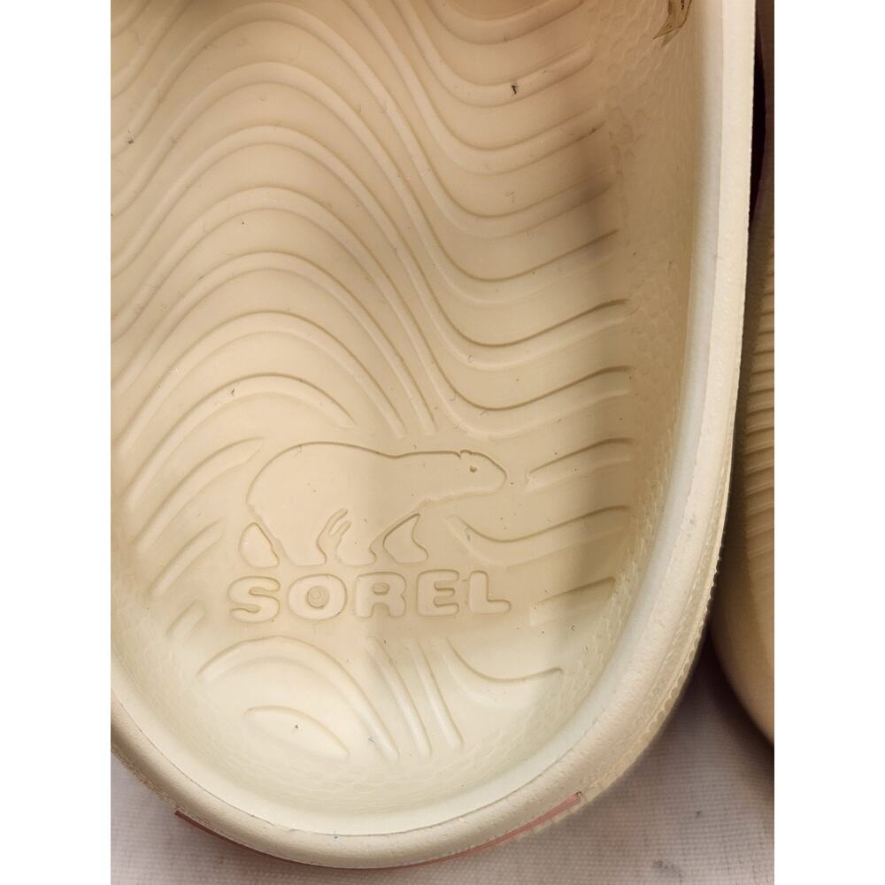Sorel Womens 8 Slip On Clog Mule Cream Waterproof Garden Comfort Casual Shoes - Picture 11 of 11